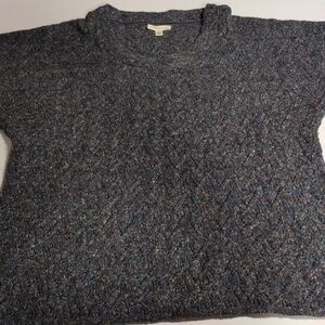 Coldwater Creek Women's 3X Mock Neck Pullover Sweater Textured Zigzag Knit